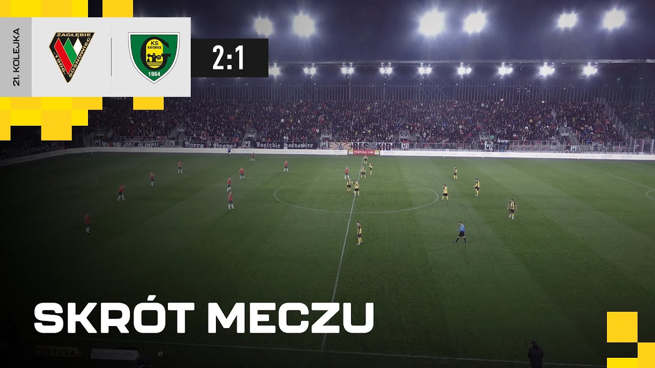 Skrót meczu Zagłębie Sosnowiec - GKS Katowice 2:1 (25.02.2023)