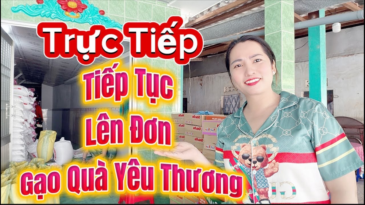 Mỵ vlog đang phát trực tiếp! Tiếp Lên Đơn Gạo Quà Yêu Thương.#mỵvlog
