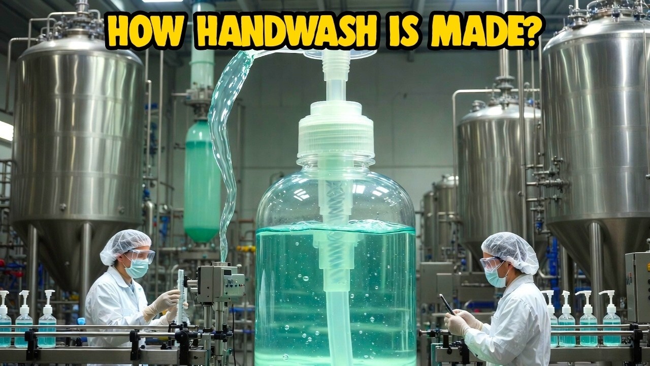 How Handwash Is Made | Liquid Handwash Manufacturing Process Step by Step