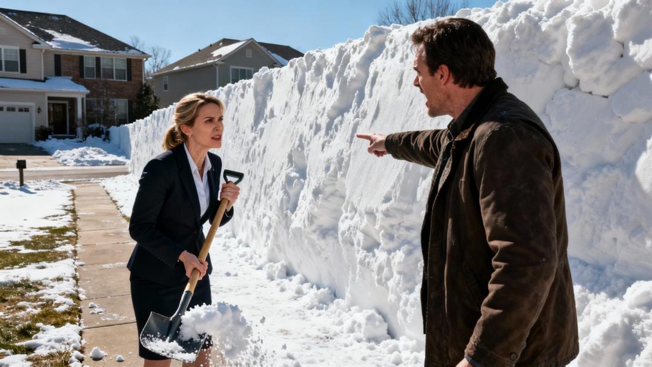 HOA Karen Kept Dumping Snow on My Land — So I Built a 10 Foot Snow Wall Between Us