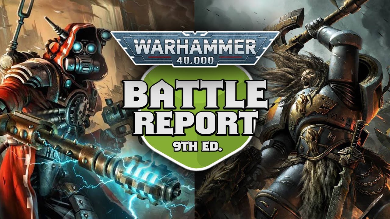 Space Wolves vs Ad Mech Warhammer 40k 9th Edition Battle Report Ep 208
