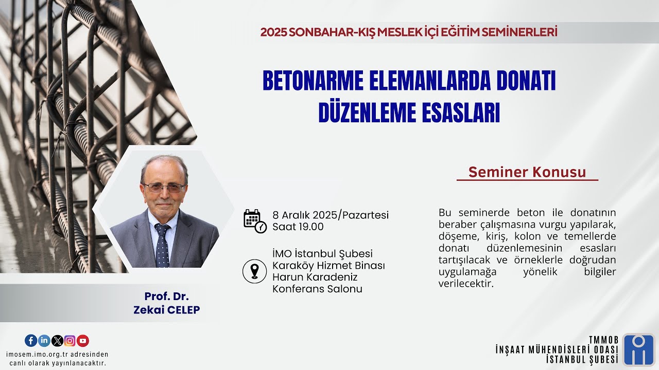 Betonarme Elemanlarda Donatı Düzenleme Esasları - Prof. Dr. Zekai CELEP