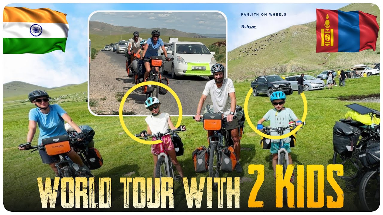 పిల్లలు తో WORLD CYCLE RIDE 🚴 in Telugu