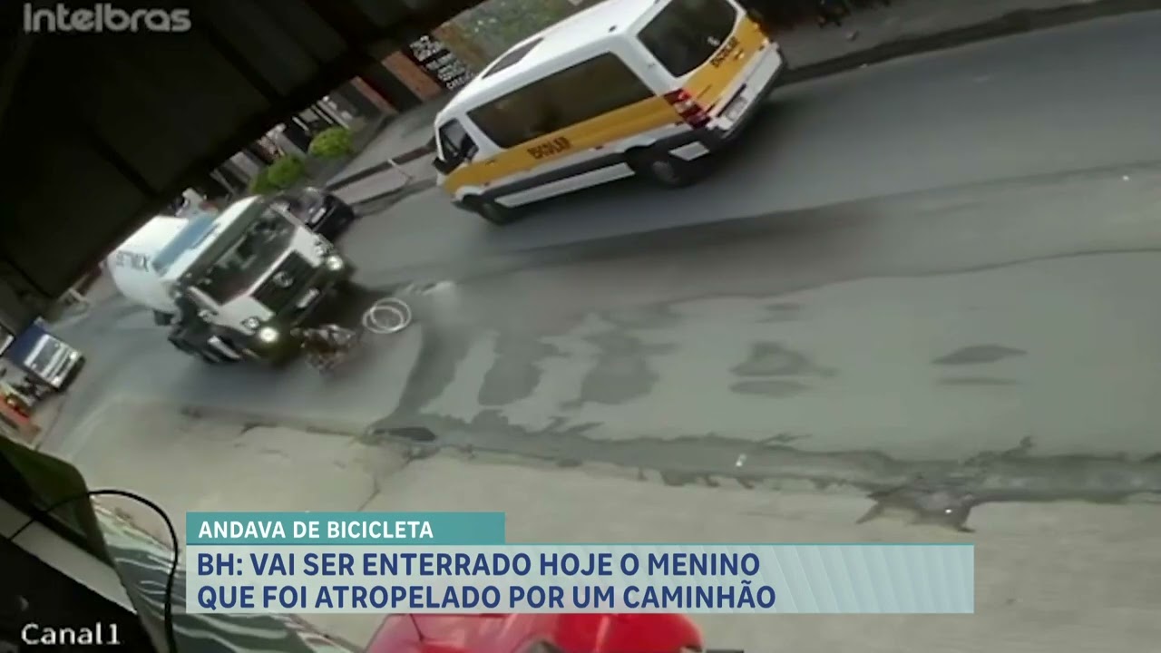 Adolescente que foi atropelado por caminhão após cair de bicicleta é enterrado em BH