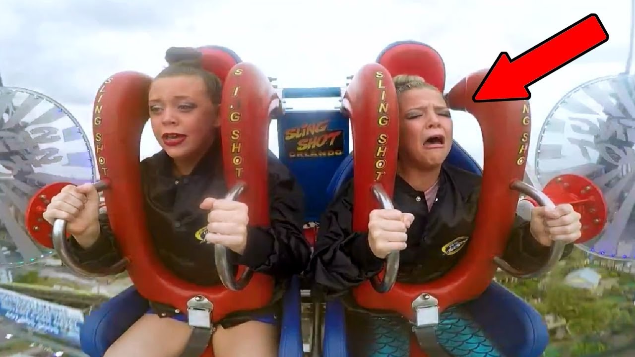 Girls Getting Scared | Funny Slingshot Ride Compilation
