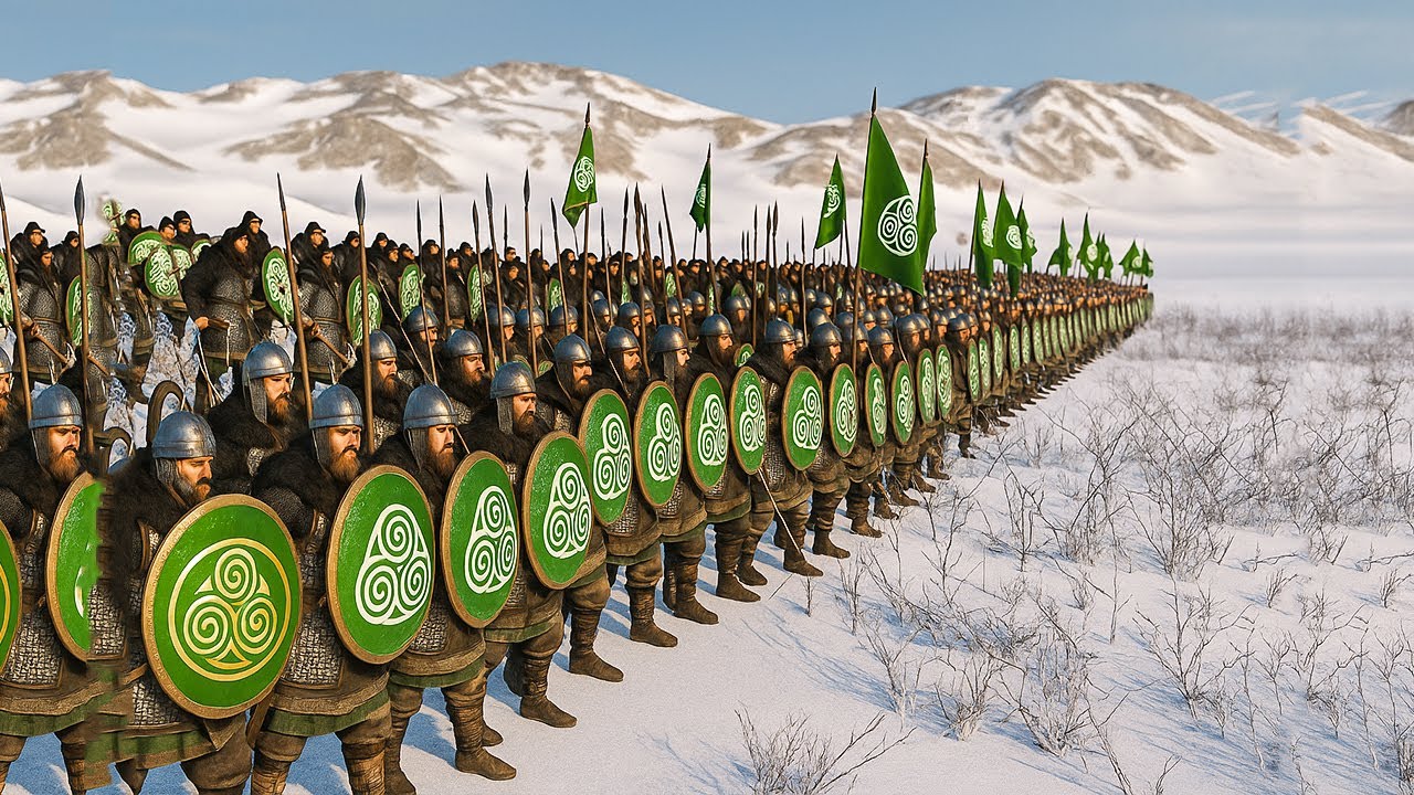 Epic Battle 1000 battanian Vs 1000 imperial Army | Mount & Blade 2 Tactics