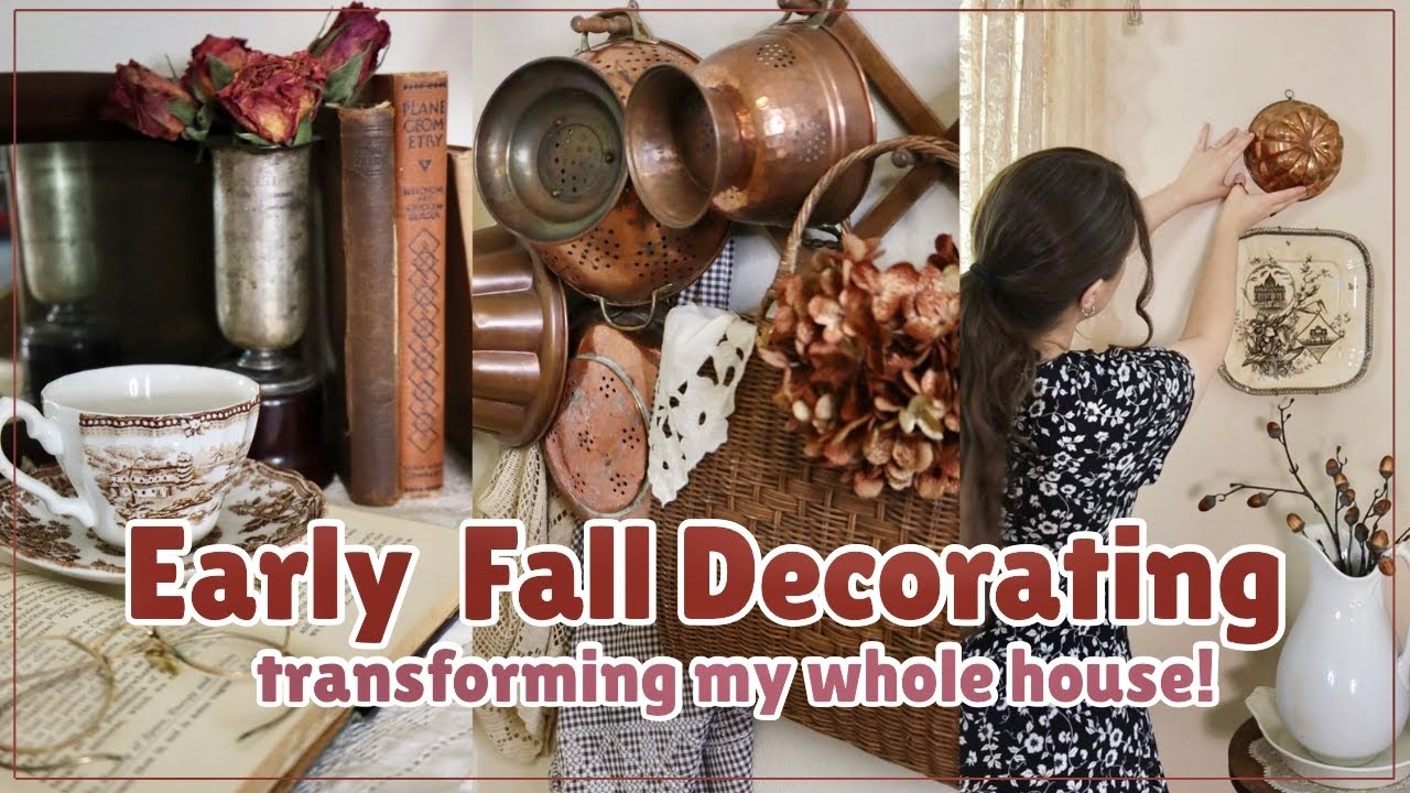 WHOLE HOUSE Early FALL Decorating With Thrifted Decor! | Thrifting Goodwill Home Decor