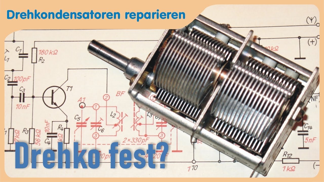 Drehkondensatoren wieder gängig machen - Festgefahrene Drehkos reparieren