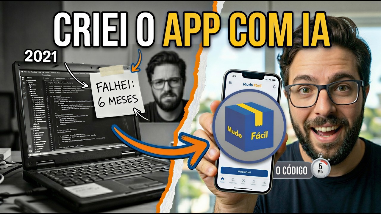 Criei um Aplicativo de Mudanças do ZERO usando IA (Sem saber programar)Detalhes do vídeo