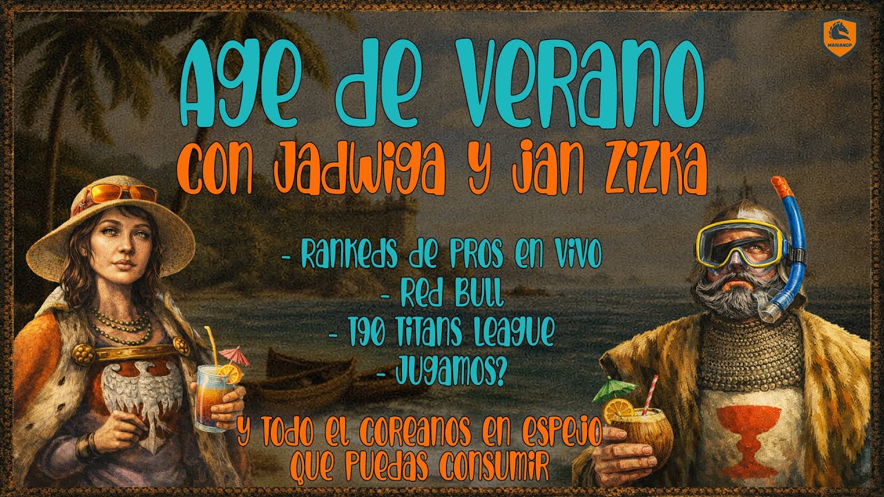 AGE DE VERANO, con Jadwiga y Jan Zizka - Rankeds, Red Bull, TTL y mas | AOE 2 DE