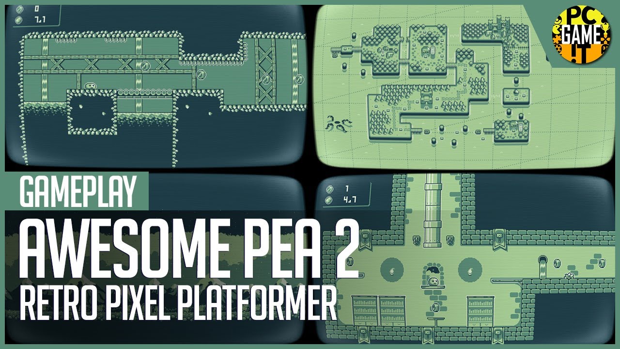 Awesome Pea 2 - Classic Platformer - Gameplay [1080p HD]