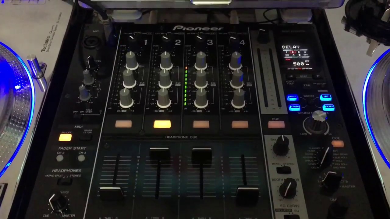 Mixer DJM750 + Virtual DJ 8 + Timecode Vinil