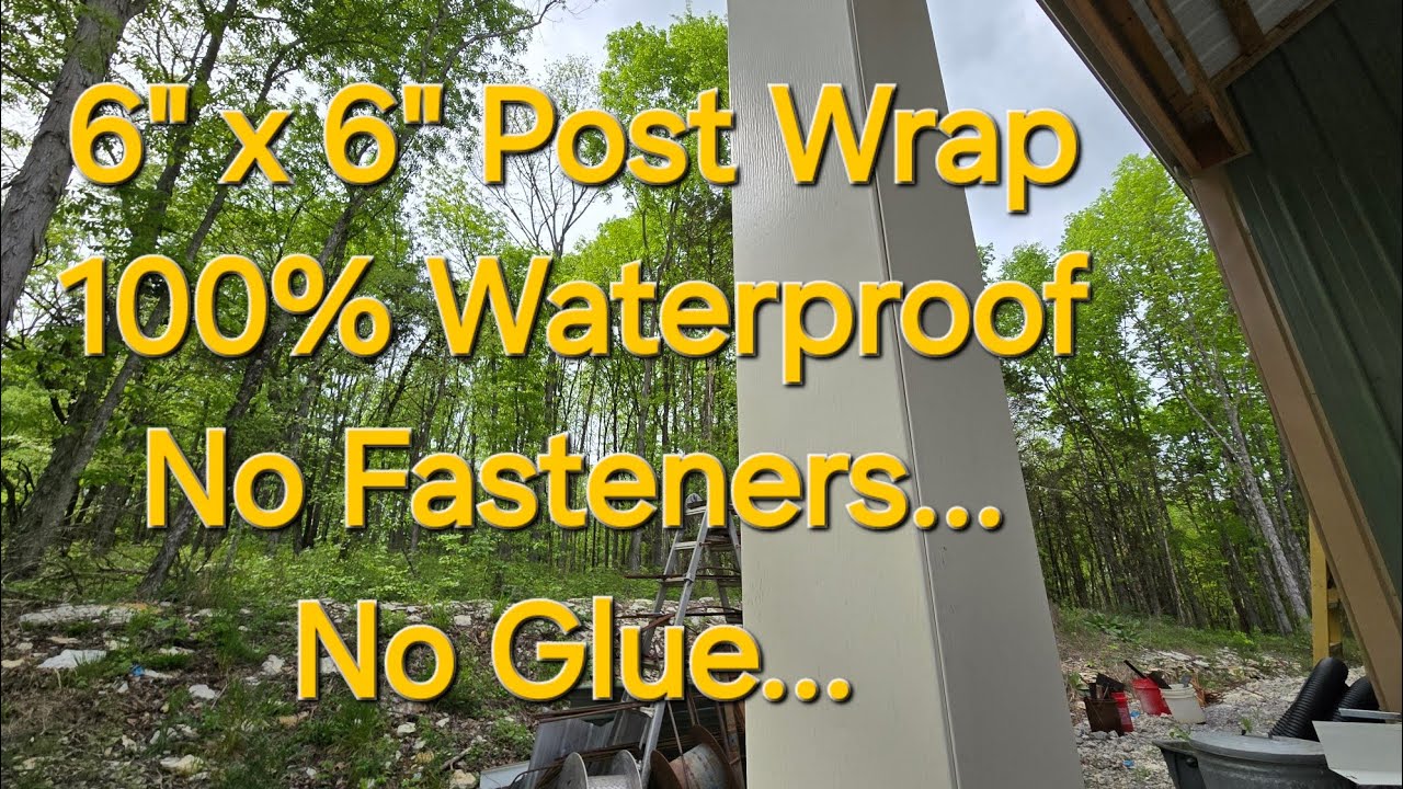 Trim Coil Post Wrap; Waterproof & Fastener-free!