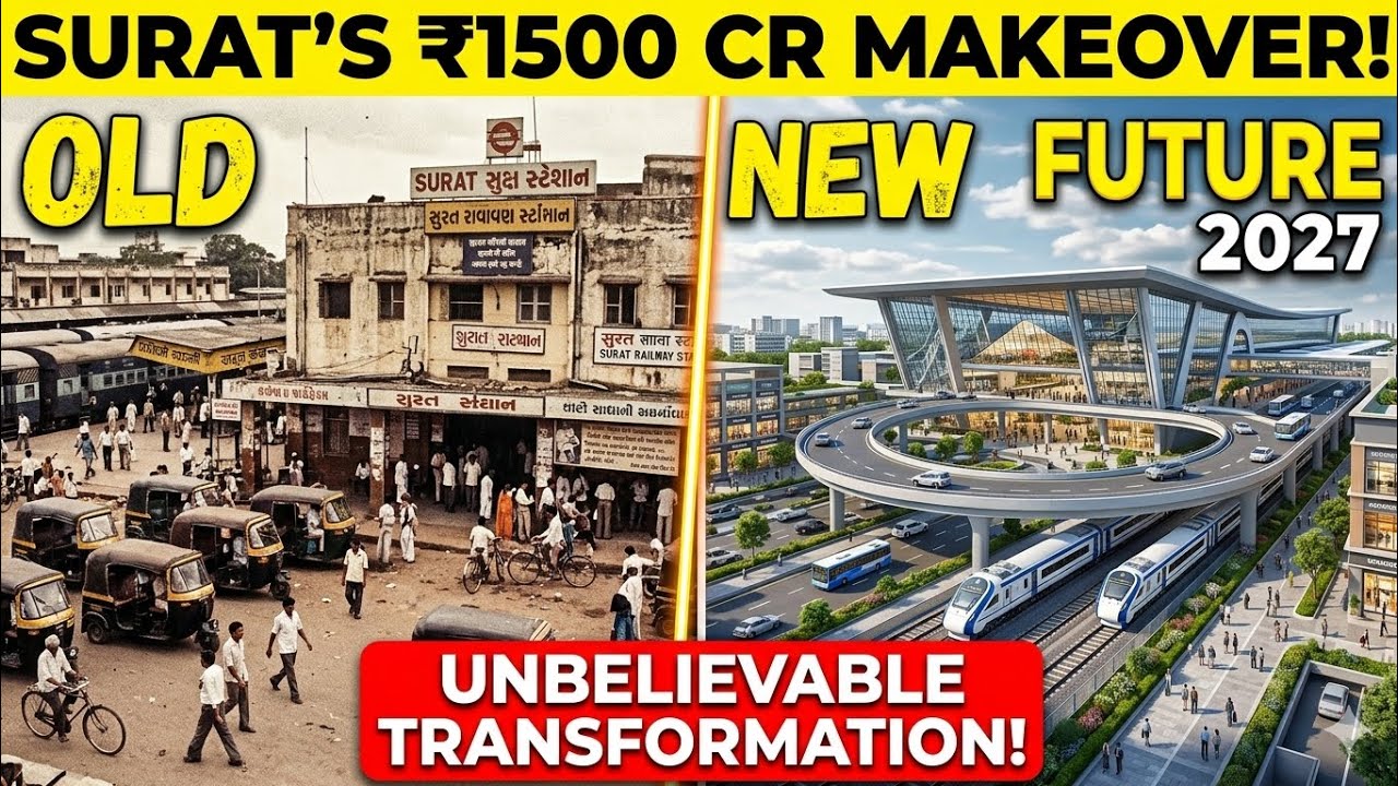 Surat Railway Station Redevelopment 2026: 50% Work Completed! (Latest Update)