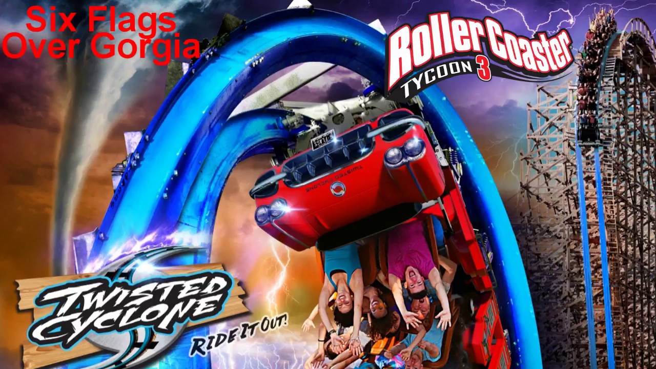 Twisted Cyclone! Six Flags Over Georgia POV. [RCT3]