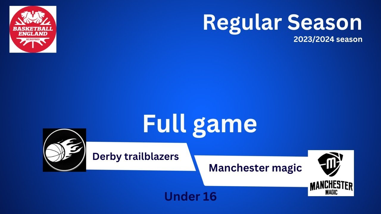 🔴Manchester Magic (home) VS Derby Trailblazers (away) 2023/2024 season | FULL GAME 🔴