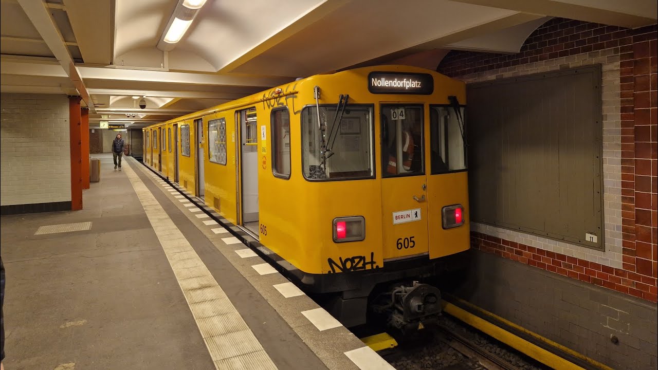U-Bahn Berlin | Mitfahrt in der kompletten U4 von Innsbrucker Platz bis Nollendorfplatz im A3L92 605