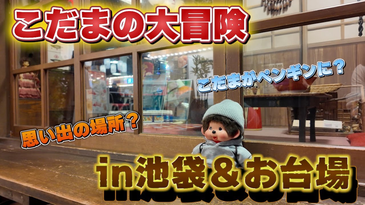 【モンチッチ】こだまの大冒険！in池袋＆お台場～今話題の推し活ショップと昭和レトロを満喫してきた！