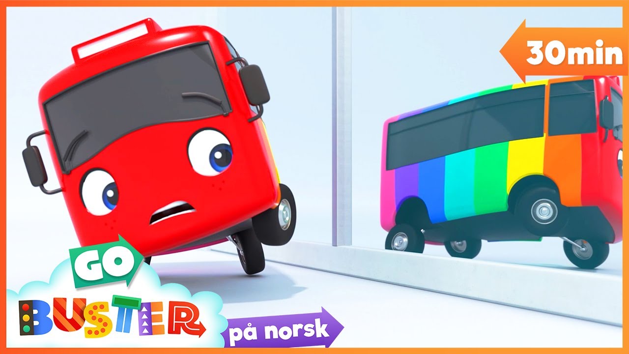 Buster skifter farge｜Go Buster Norsk｜Tegnefilmer for barn