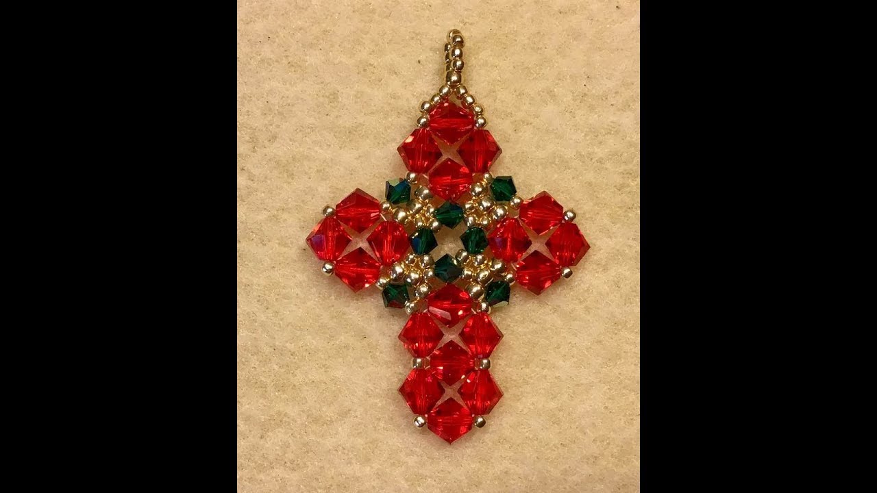Christmas Cross Pendant Tutorial