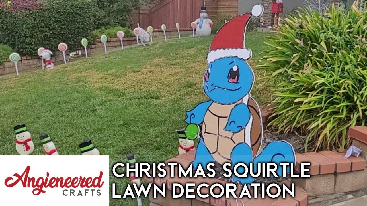 Making a Christmas Squirtle Lawn Decoration | Angieneered Crafts