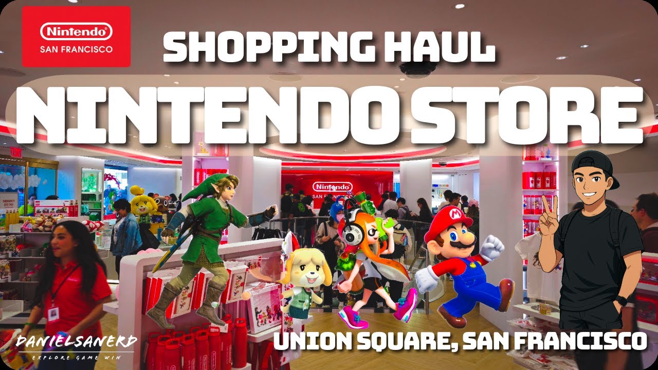 What I Bought at the NEW Nintendo Store SF! | Exclusive Merch Haul 🛍️🔥 #nintendo #nintendomerch
