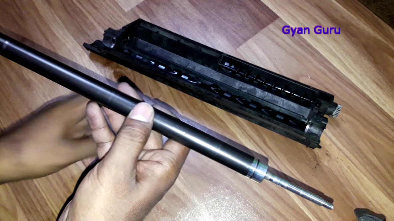 how to clean laser printer magnet/toner unit setting of copier machines full video - I