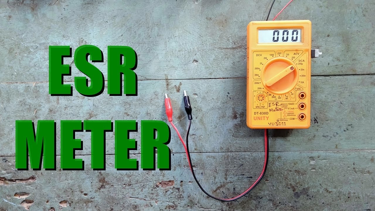 Capacitor ESR Meter using only 5 transistors !