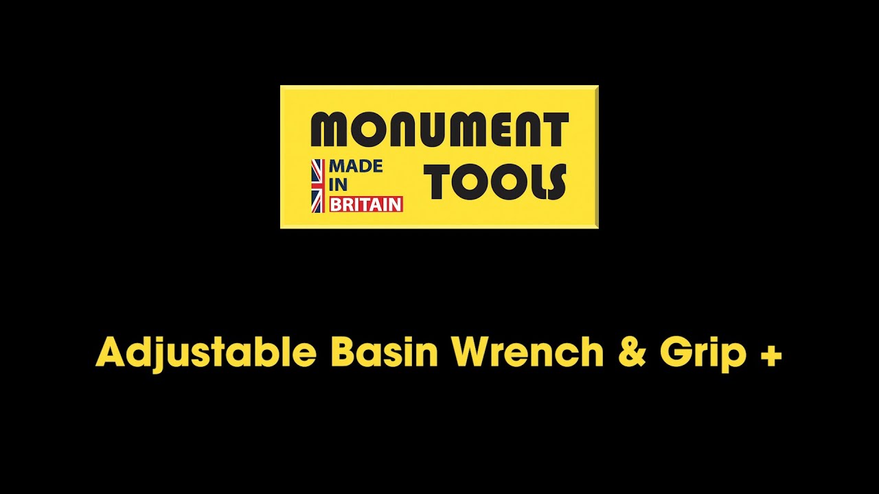 The Monument Tools Adjustable Basin Wrench & Grip+