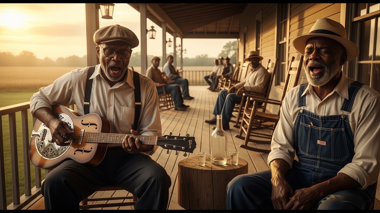 Deep Southern Blues | Whisky Night Delta Guitar, Vocal & Harmonica (1.5 Hours)