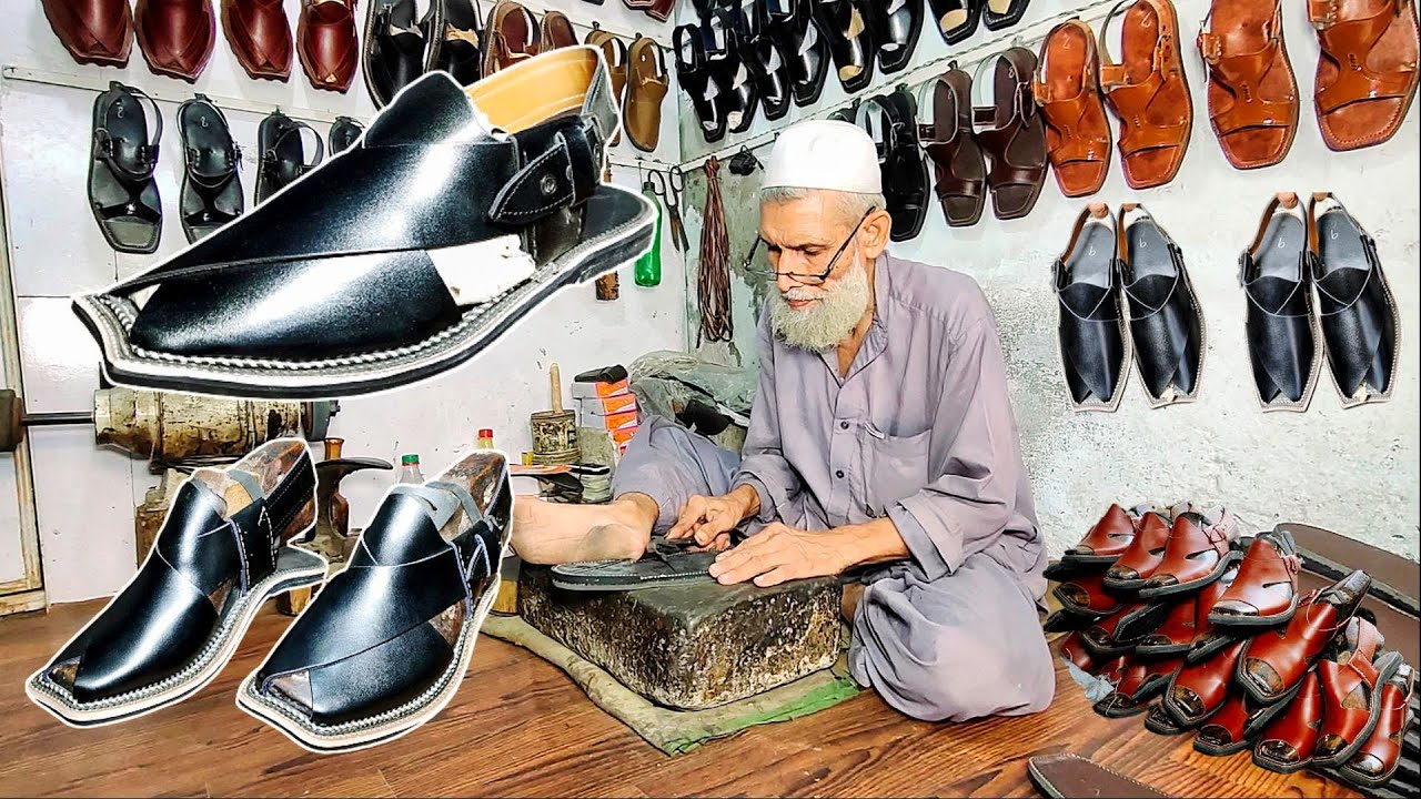 Peshawari Chappal Making Process | Kaptan Chappal | Zalmi Chappal Making