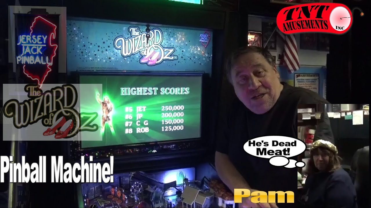 #895 Jersey Jack THE WIZARD OF OZ Pinball Machine & all the Gadgets! TNT Amusements