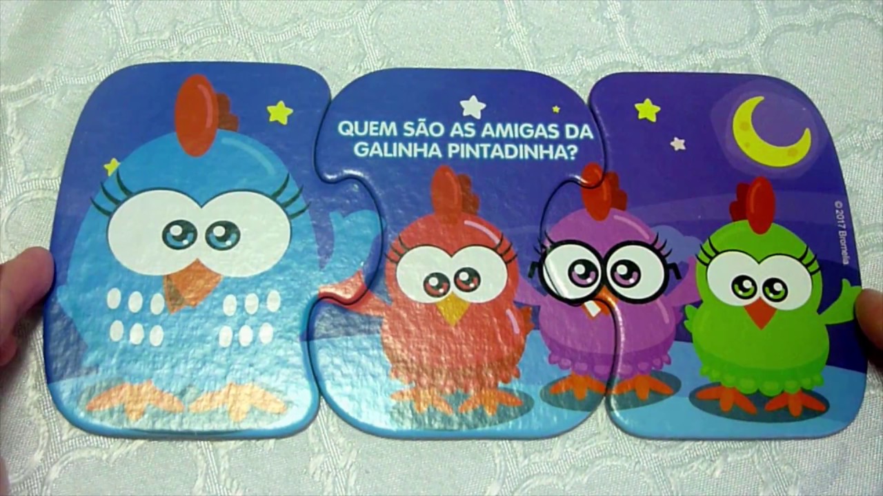Galinha Pintadinha Mini - Quebra-cabeças progressivo. Para crianças pequenas.