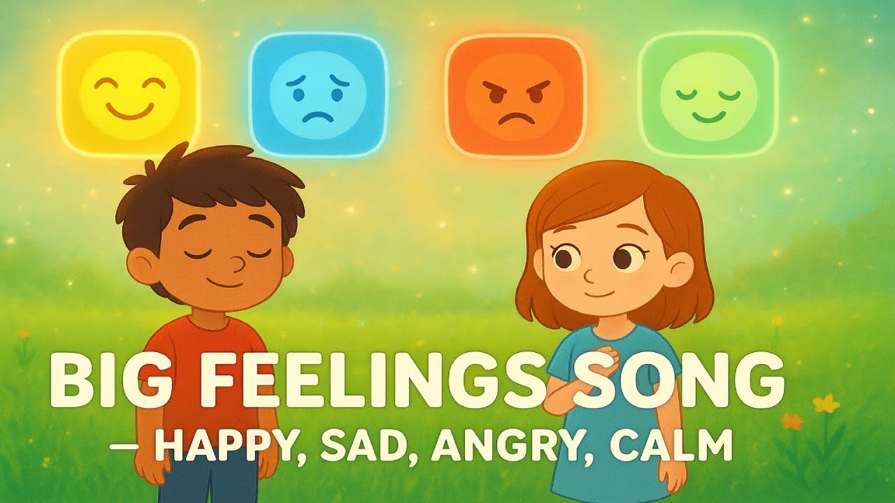 Big Feelings Song – Happy, Sad, Angry, Calm | Miko & Freya Learn Emotions! 🌈