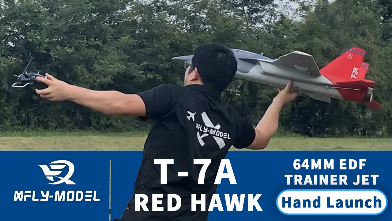 XFly T-7A Hand Lauch| Red Hawk 64mm EDF Jet with No Editting