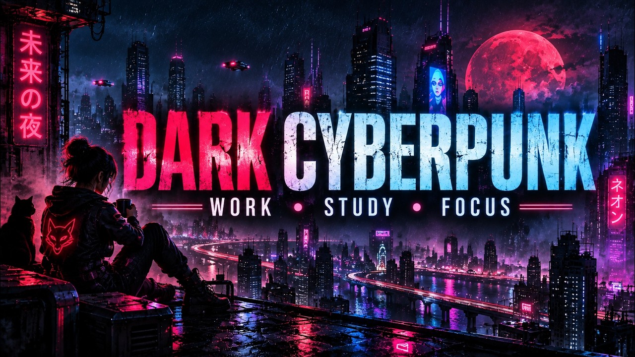 DARK CYBERPUNK - Music for Work, Study & Focus