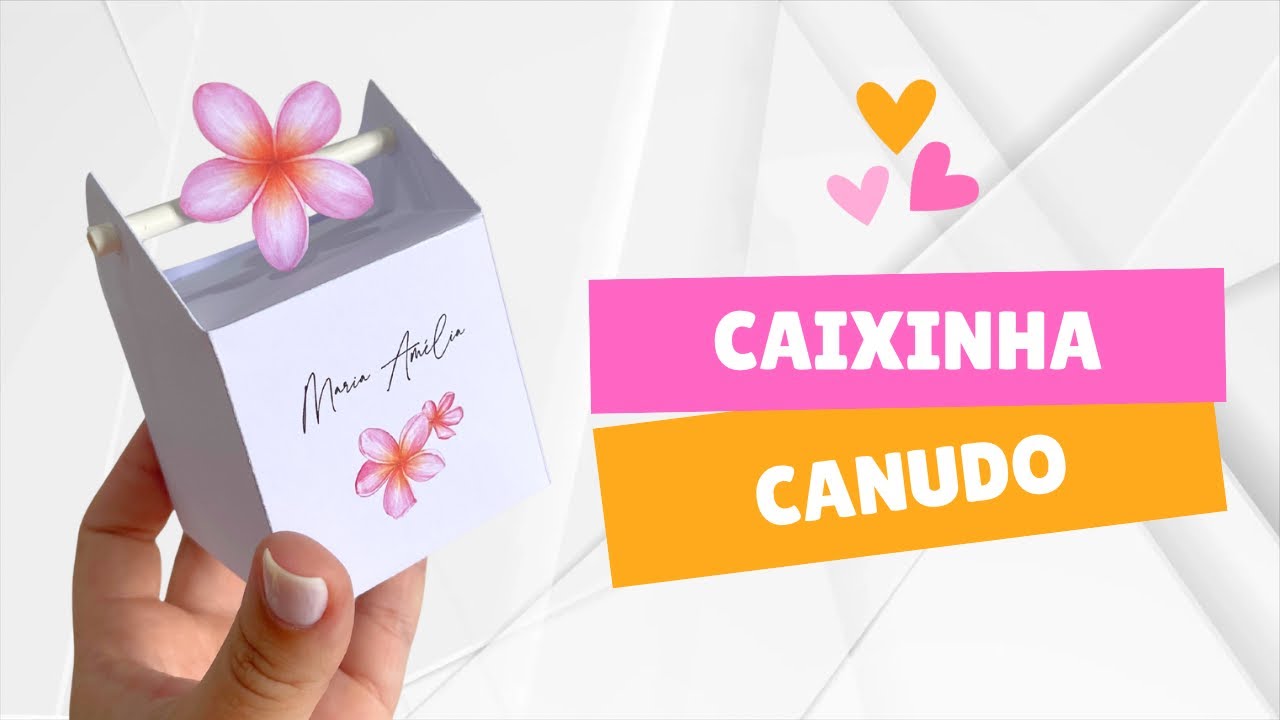 Caixa canudo para chá de bebê na praia 🌸