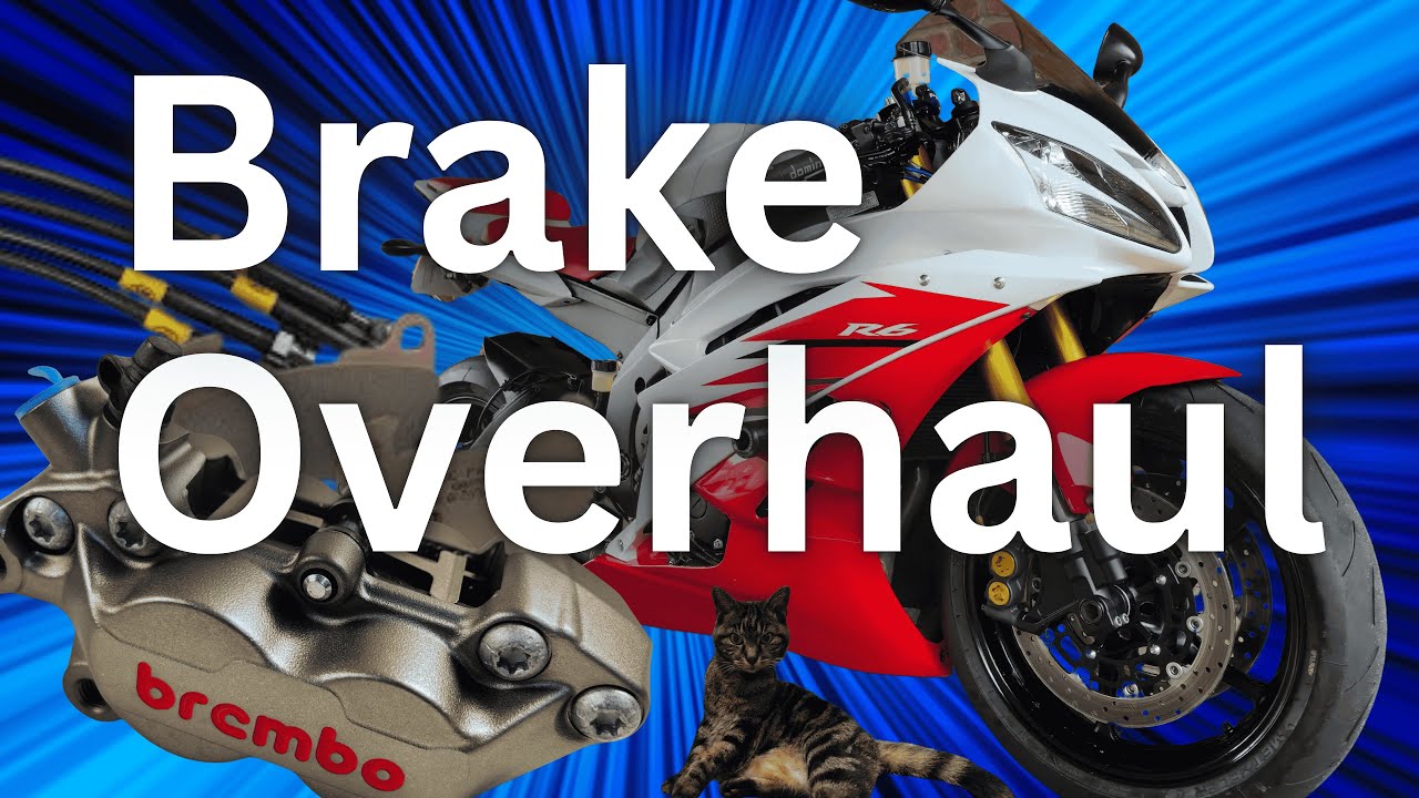 Снятие передних суппортов и замена колодок Yamaha R6