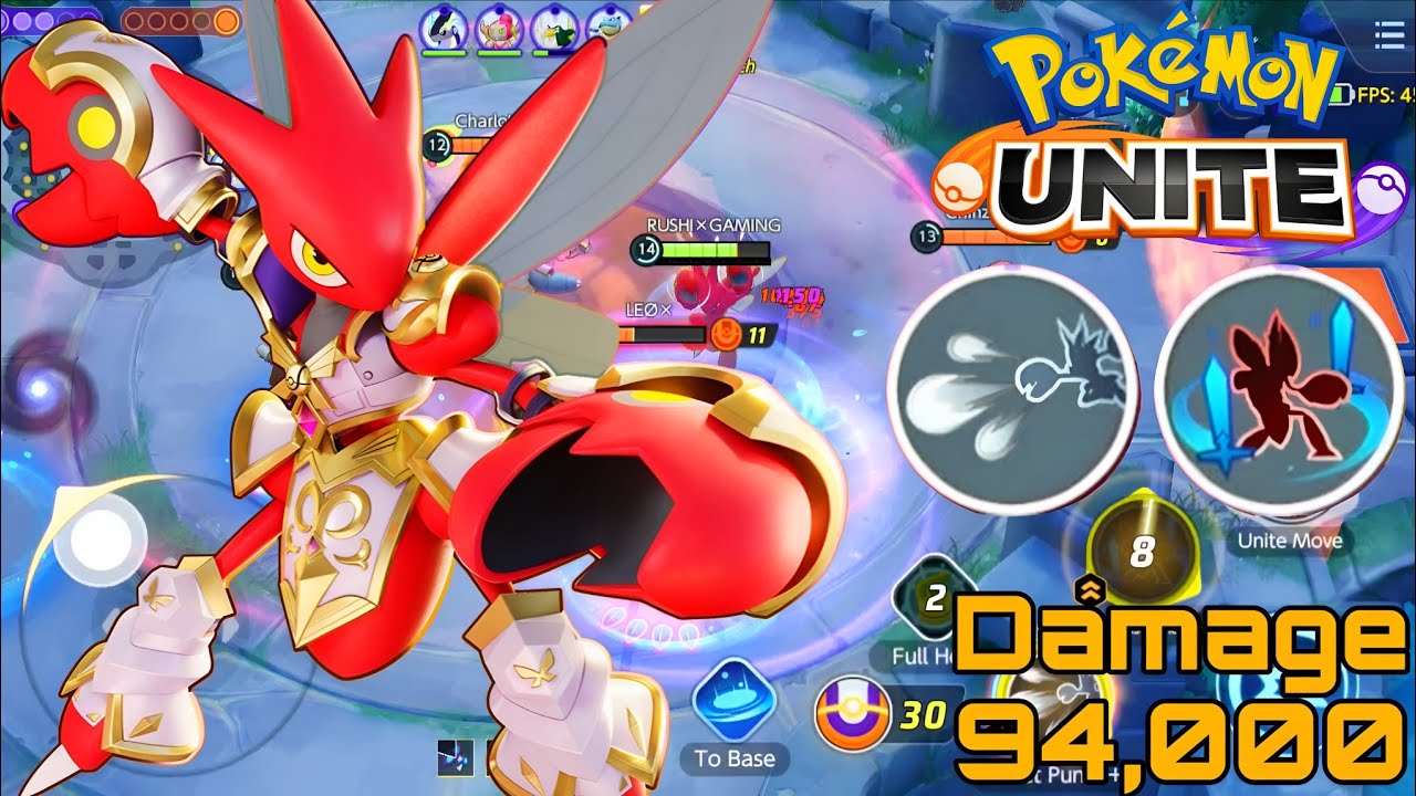 Pokemon Unite S33 SCIZOR 9 Kills Legend Solo Queue 94K Damage Random Gameplay Hindi 2026