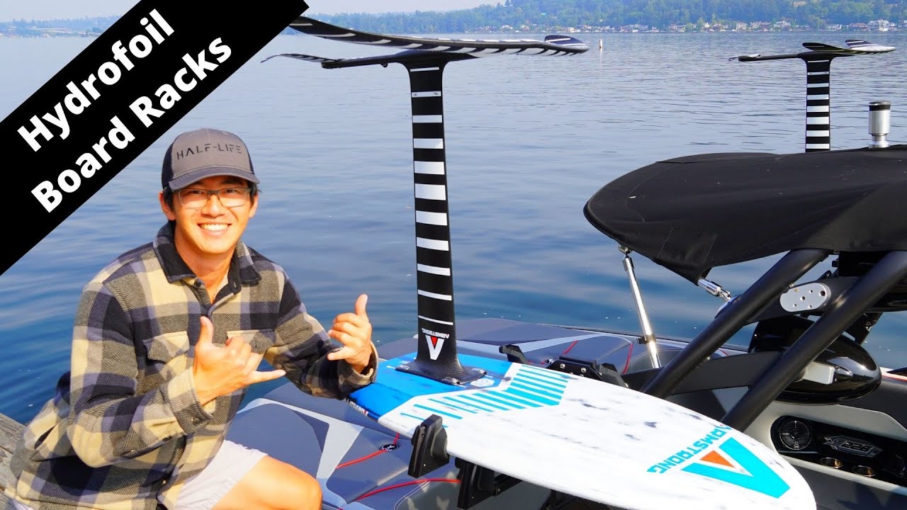 The BEST Boat Board Rack (Skylon - Hydrofoil, Wakesurfing, Wakeboarding)