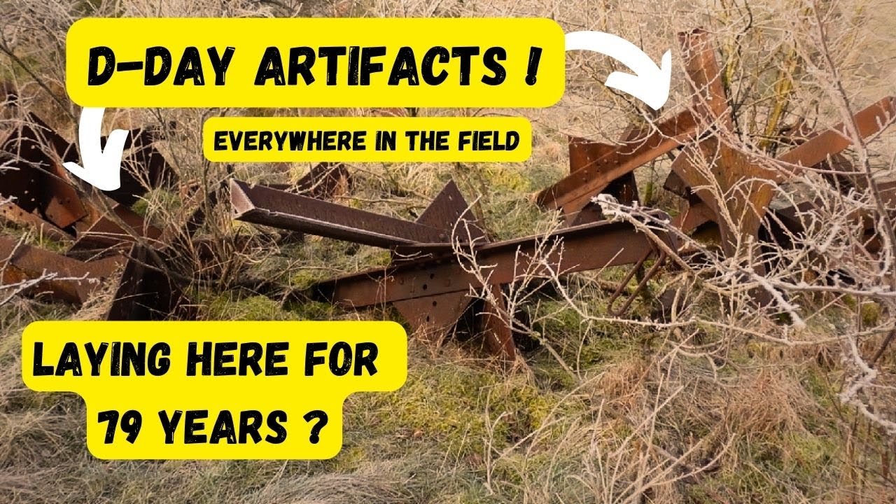 D-day artifacts laying in a field. Have they been there for 79 years ?