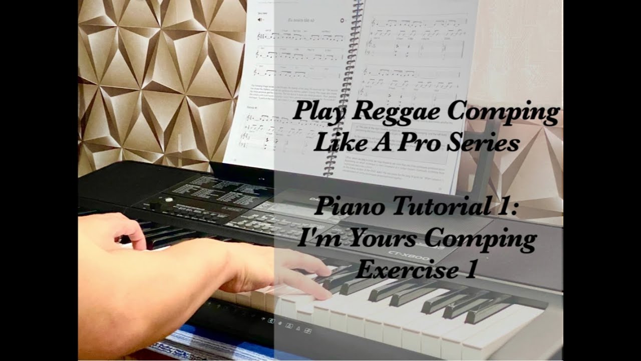 Piano Tutorial 1: I'm Yours Comping Exercise 1 (with guitar chords & PDF)