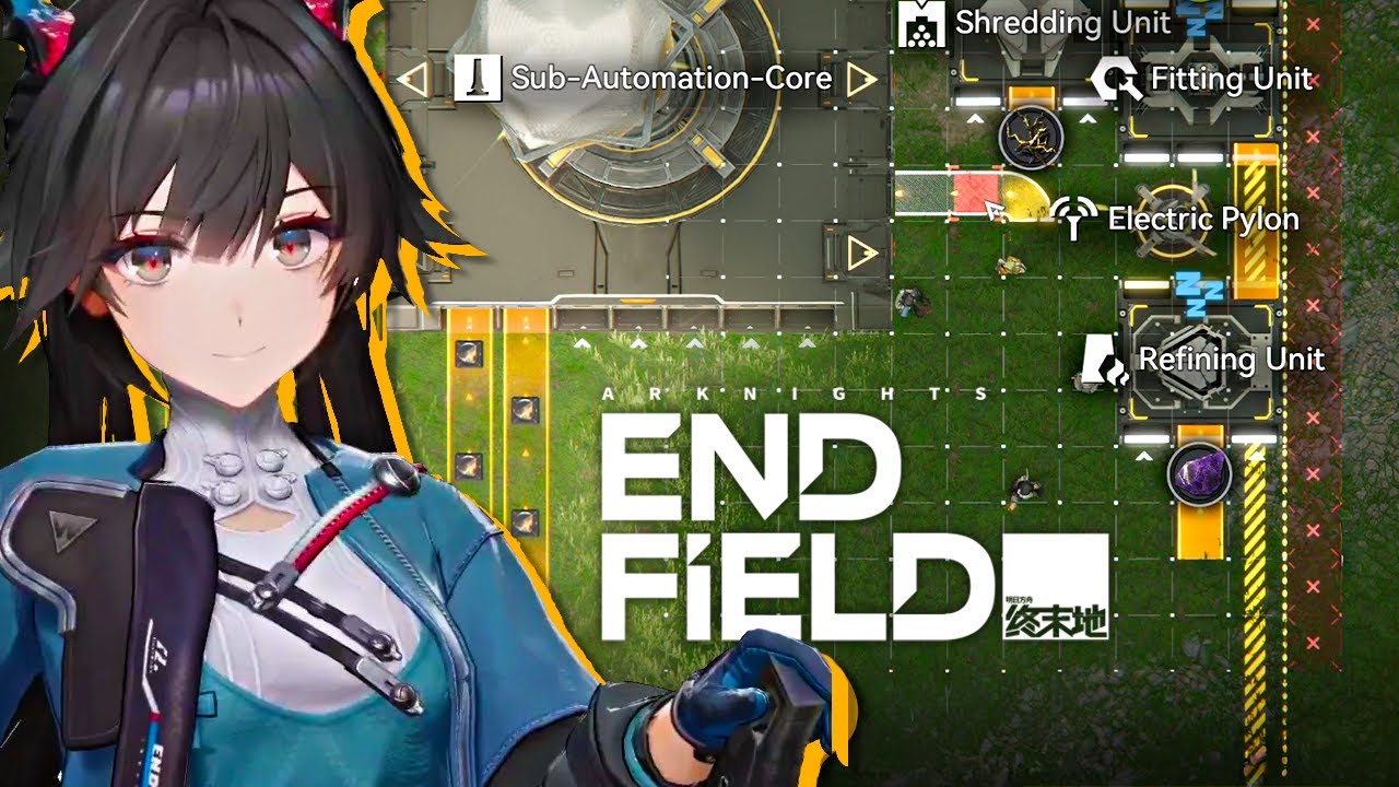 Xlice пробует построить базу в Arknights Endfield (первые впечатления от игрового процесса Factory)