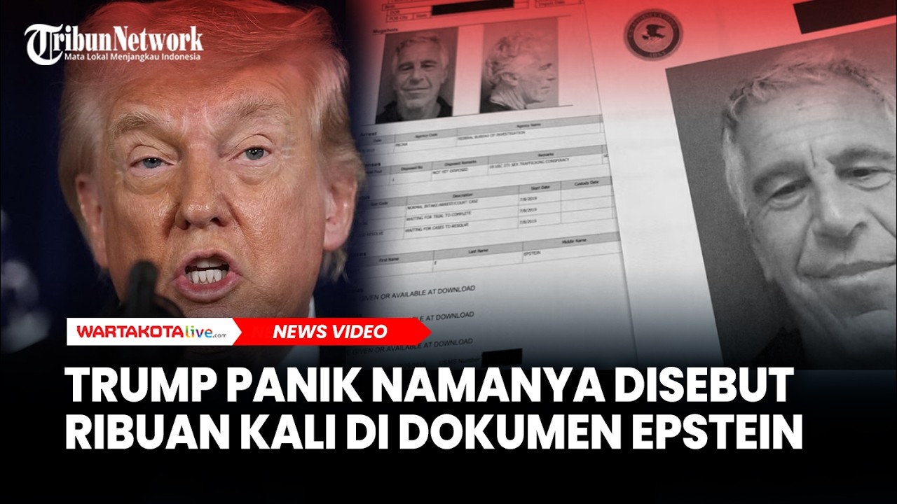 Trump Panik, Namanya Disebut Ribuan Kali di Dokumen Epstein, Minta Publik AS Lupakan Kasus Epstein
