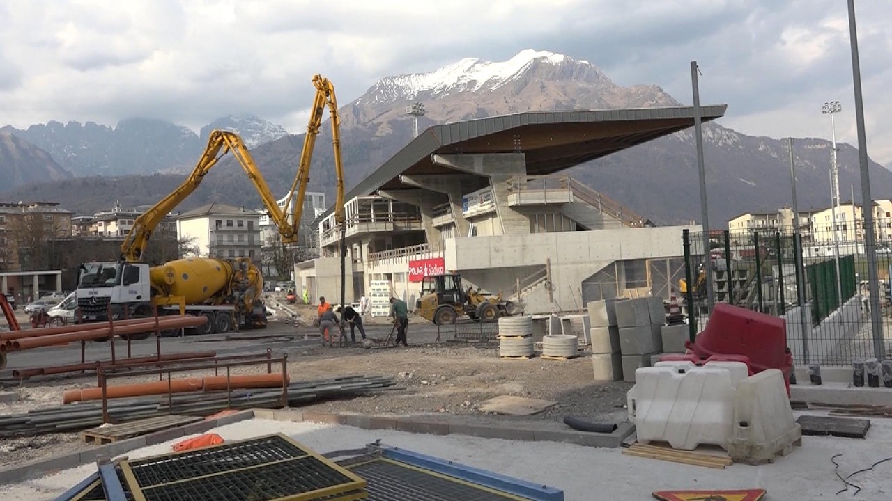 Nuovo stadio polisportivo di Belluno: il punto sui lavori