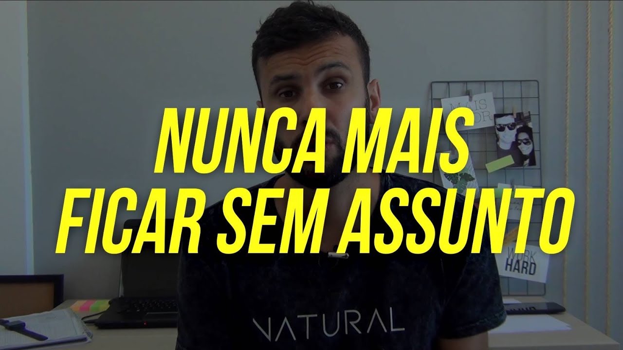 AULA GRÁTIS #1 SEMANA DO ASSUNTO INFINITO - COMO TER ASSUNTO
