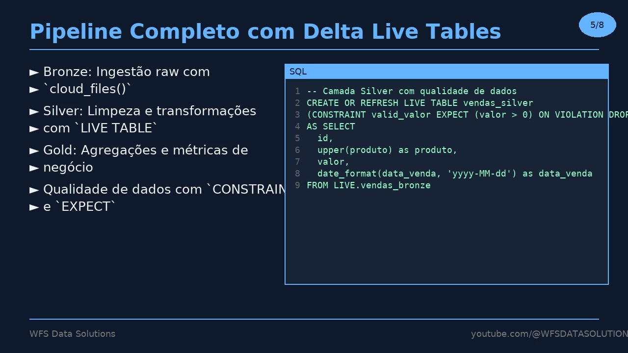 Databricks Parte 27 - Change Data Feed e Delta Live Tables: Pipelines AUTOMATICOS