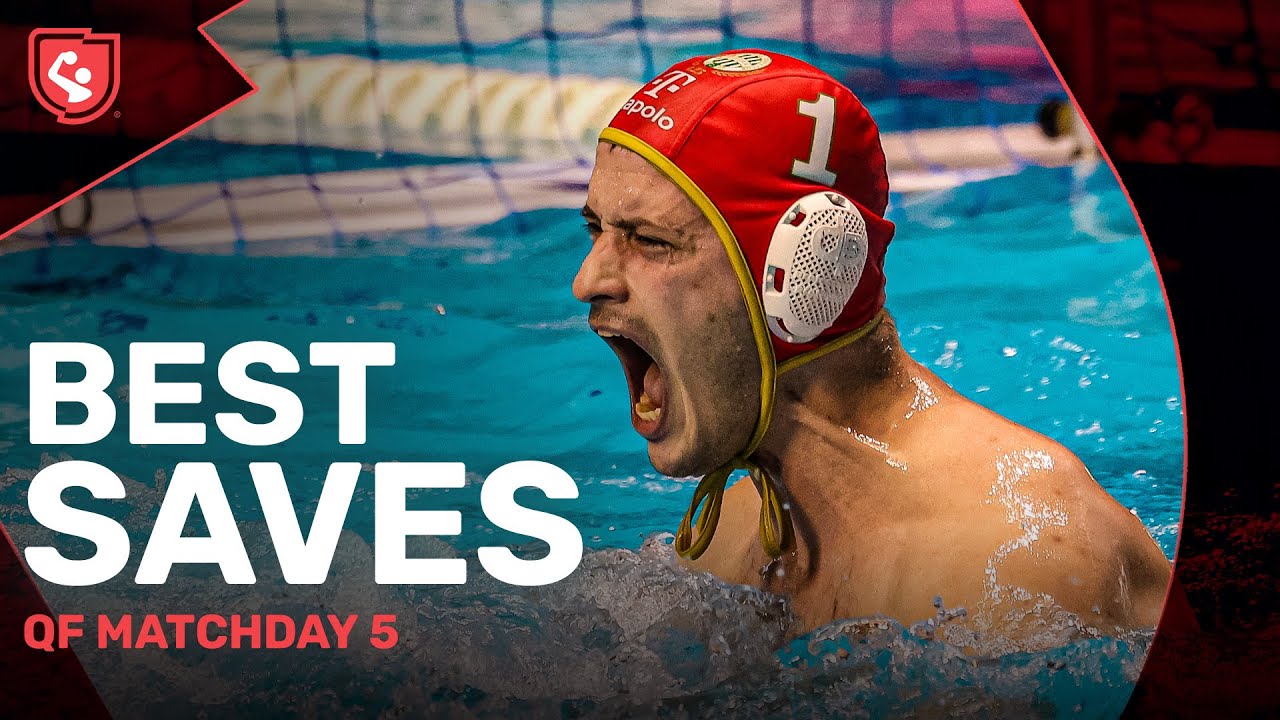 BEST SAVES | Goalkeeping Heroics 💪 | Water Polo Champions League Quarter Final Stage MD5