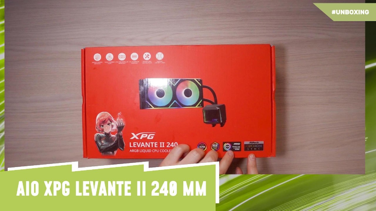 Unboxing Cooler AIO XPG Levante II 240MM que sorprende al destaparlo