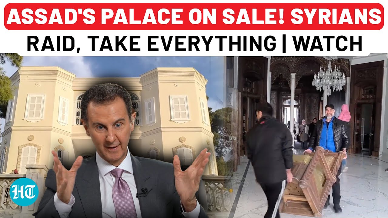 Syrians Clean Out Assad’s Palace | A Going-Out-Of-Business Sale As Syrian President Disappears?